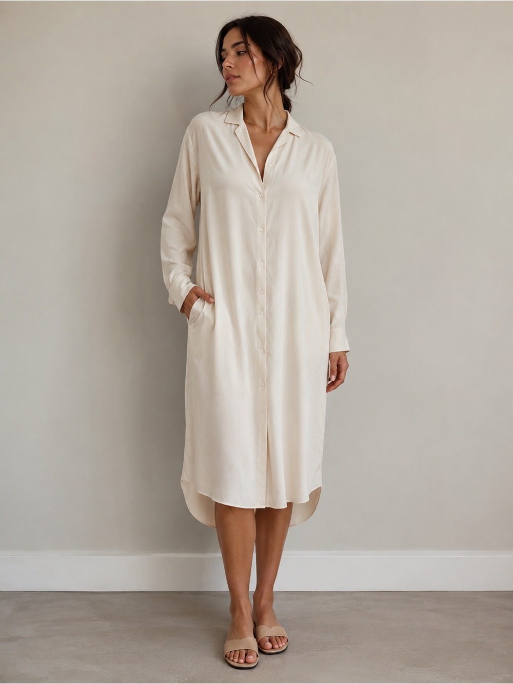 Wilfred Cream Lightweight Dress